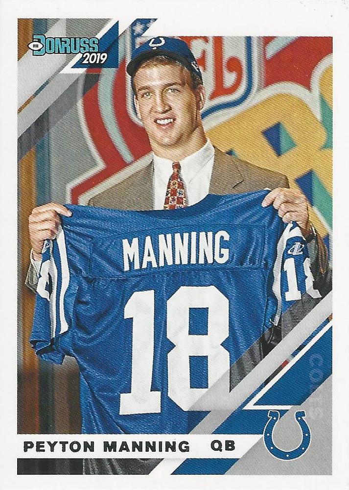 #121V Peyton Manning - Indianapolis Colts - 2019 Donruss Football