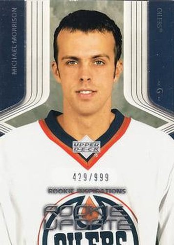 #121 Michael Morrison - Edmonton Oilers - 2003-04 Upper Deck Rookie Update Hockey