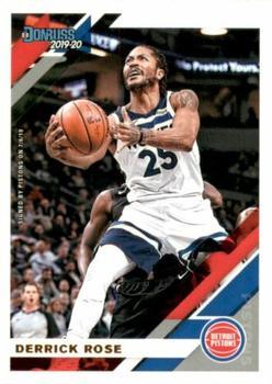 #121 Derrick Rose - Detroit Pistons - 2019-20 Donruss Basketball