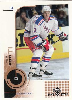 #121 Tom Poti - New York Rangers - 2002-03 Upper Deck MVP Hockey