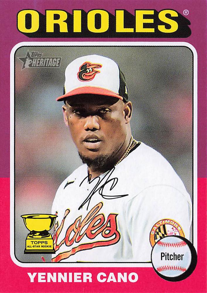 #121 Yennier Cano - Baltimore Orioles - 2024 Topps Heritage Baseball