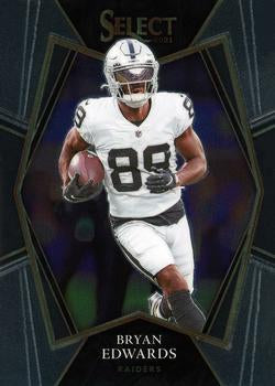 #121 Bryan Edwards - Las Vegas Raiders - 2021 Panini Select Football