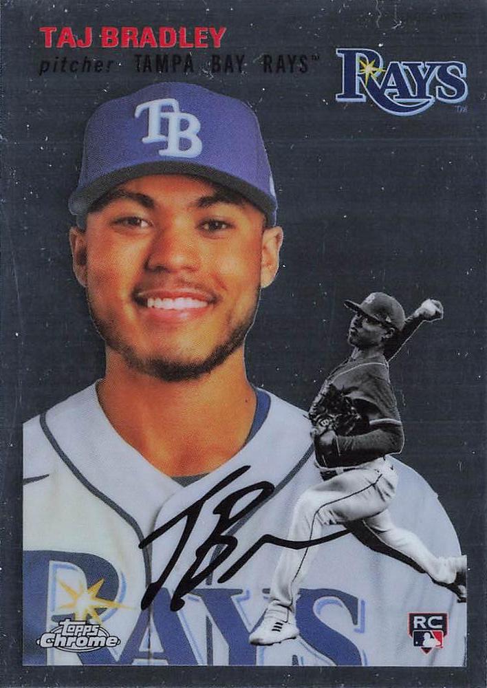 #121 Taj Bradley - Tampa Bay Rays - 2023 Topps Chrome Platinum Anniversary Baseball
