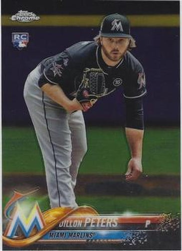 #122 Dillon Peters - Miami Marlins - 2018 Topps Chrome Baseball