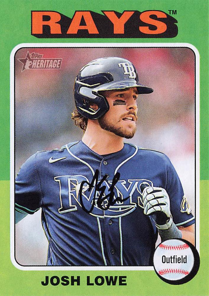 #122 Josh Lowe - Tampa Bay Rays - 2024 Topps Heritage Baseball