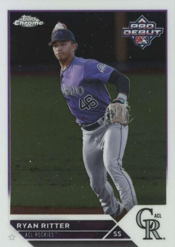 #PDC-122 Ryan Ritter - ACL Rockies - 2023 Topps Pro Debut - Chrome Baseball