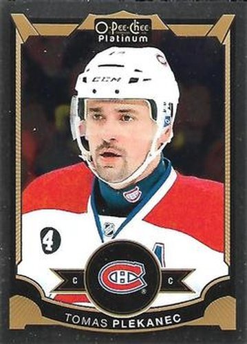 #123 Tomas Plekanec - Montreal Canadiens - 2015-16 O-Pee-Chee Platinum Hockey