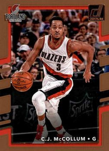 #123 C.J. McCollum - Portland Trail Blazers - 2017-18 Donruss Basketball