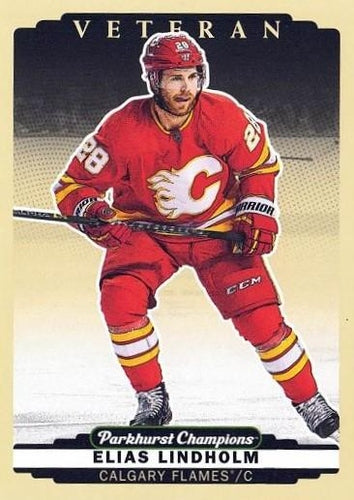 #123 Elias Lindholm - Calgary Flames - 2022-23 Parkhurst Champions Hockey