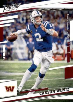 #123 Carson Wentz - Washington Commanders - 2022 Panini Prestige Football