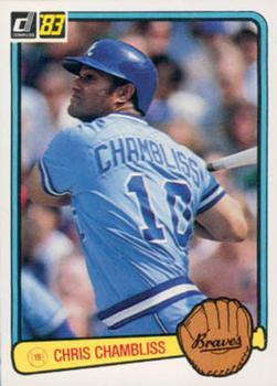 #123 Chris Chambliss - Atlanta Braves - 1983 Donruss Baseball