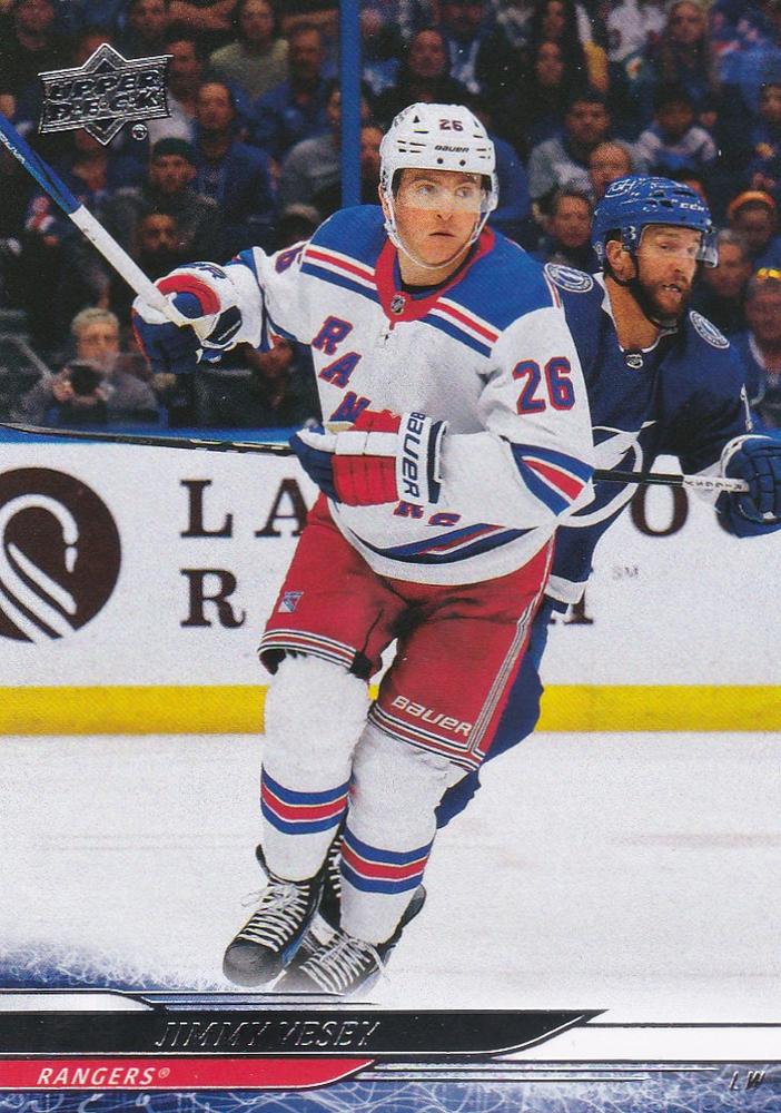 #123 Jimmy Vesey - New York Rangers - 2024-25 Upper Deck Hockey
