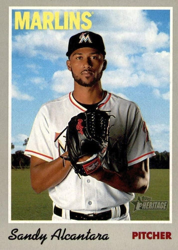 #123 Sandy Alcantara - Atlanta Braves - 2019 Topps Heritage Baseball