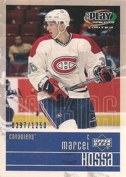 #123 Marcel Hossa - Montreal Canadiens - 2001-02 Upper Deck Playmakers Hockey