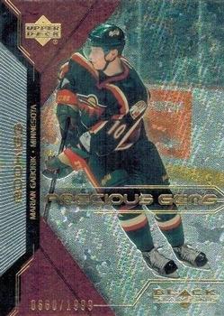 #123 Marian Gaborik - Minnesota Wild - 2000-01 Upper Deck Black Diamond Hockey