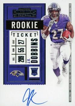 #123 J.K. Dobbins - Baltimore Ravens - 2020 Panini Contenders Football