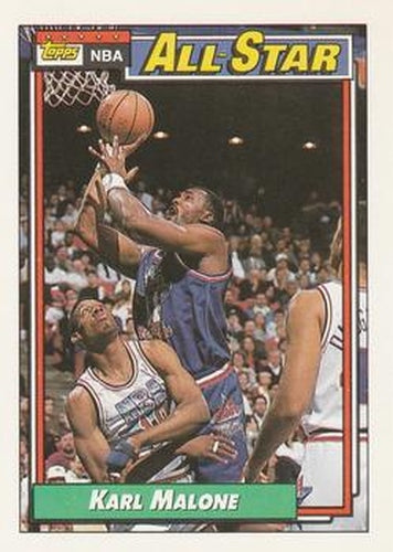 #123 Karl Malone - Utah Jazz - 1992-93 Topps Basketball