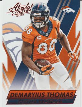 #1 Demaryius Thomas - Denver Broncos - 2014 Panini Absolute - Red Football
