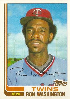 #124T Ron Washington - Minnesota Twins - 1982 Topps Traded Baseball