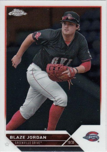 #PDC-124 Blaze Jordan - Greenville Drive - 2023 Topps Pro Debut - Chrome Baseball