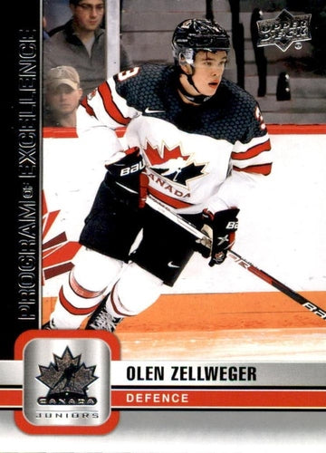 #124 Olen Zellweger - Canada - 2023 Upper Deck Team Canada Juniors Hockey