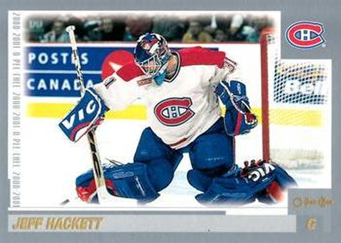 #124 Jeff Hackett - Montreal Canadiens - 2000-01 O-Pee-Chee Hockey