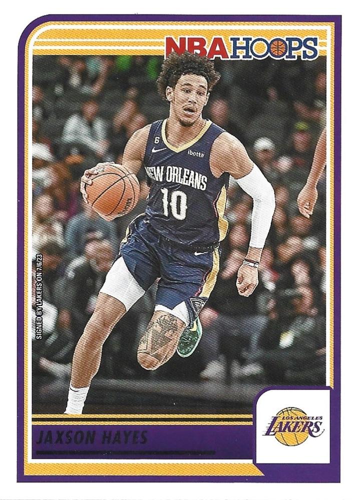 #124 Jaxson Hayes - Los Angeles Lakers - 2023-24 Hoops Basketball