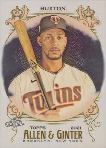 #124 Byron Buxton - Minnesota Twins - 2021 Topps Allen & Ginter Chrome Baseball