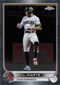#124 Ketel Marte - Arizona Diamondbacks - 2022 Topps Chrome Baseball