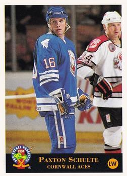 #124 Paxton Schulte - Cornwall Aces - 1994 Classic Pro Hockey Prospects Hockey