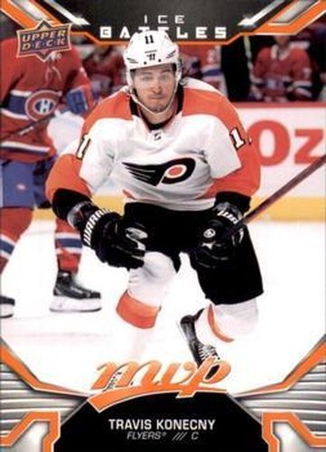 #124 Travis Konecny - Philadelphia Flyers - 2022-23 Upper Deck MVP - Ice Battles Hockey