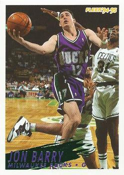 #124 Jon Barry - Milwaukee Bucks - 1994-95 Fleer Basketball