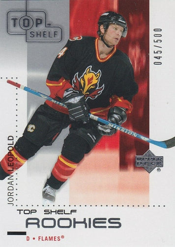 #124 Jordan Leopold - Calgary Flames - 2002-03 Upper Deck Top Shelf Hockey