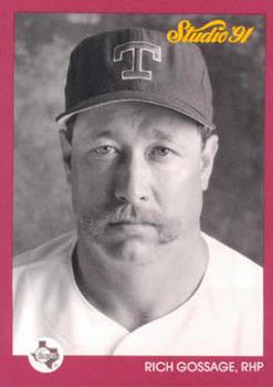 #125 Rich Gossage - Texas Rangers - 1991 Studio Baseball