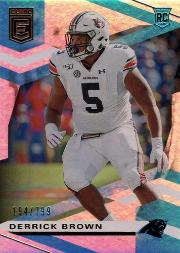 #125 Derrick Brown - Carolina Panthers - 2020 Donruss Elite Football