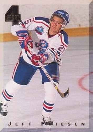 #125 Jeff Friesen - Regina Pats / San Jose Sharks - 1994 Classic Four Sport
