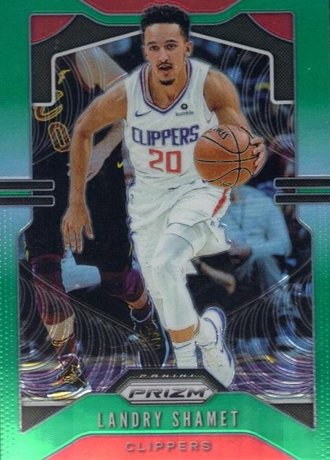#125 Landry Shamet - Los Angeles Clippers - 2019-20 Panini Prizm - Prizms Green Basketball