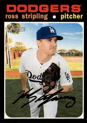#125 Ross Stripling - Los Angeles Dodgers - 2020 Topps Heritage Baseball