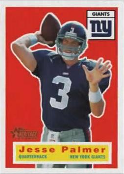 #125 Jesse Palmer - New York Giants - 2001 Topps Heritage Football