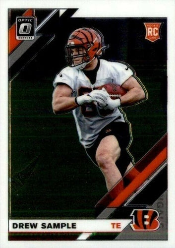 #125 Drew Sample - Cincinnati Bengals - 2019 Donruss Optic Football