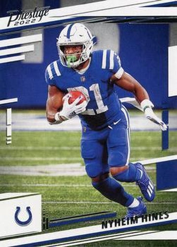 #125 Nyheim Hines - Indianapolis Colts - 2022 Panini Prestige Football