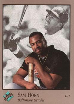 #125 Sam Horn - Baltimore Orioles - 1992 Studio Baseball