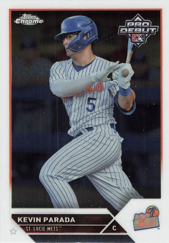 #PDC-125 Kevin Parada - St. Lucie Mets - 2023 Topps Pro Debut - Chrome Baseball