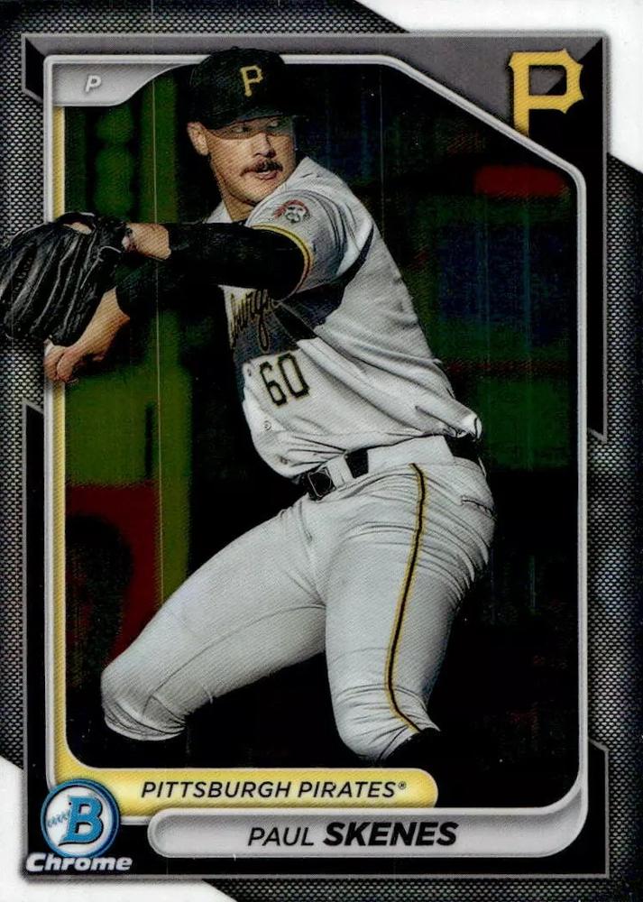 #BCP-125 Paul Skenes - Pittsburgh Pirates - 2024 Bowman - Chrome Prospects Baseball