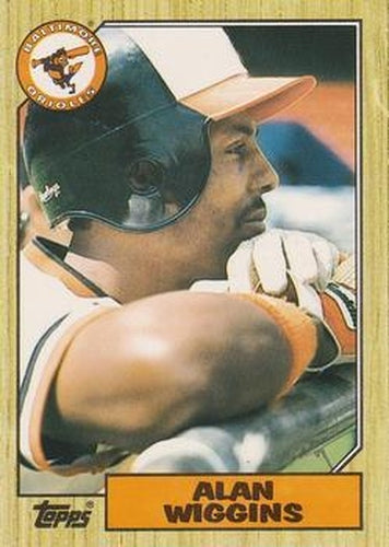 #126T Alan Wiggins - Baltimore Orioles - 1987 Topps Traded Baseball