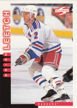 #126 Brian Leetch - New York Rangers - 1997-98 Score Hockey