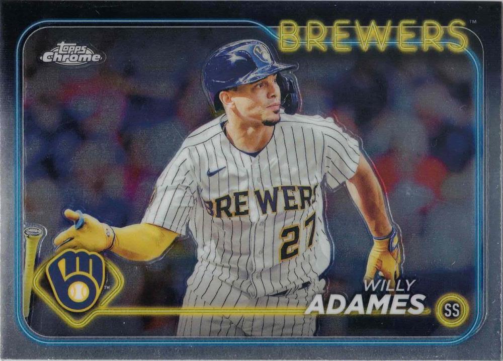 #126 Willy Adames - Milwaukee Brewers - 2024 Topps Chrome Baseball