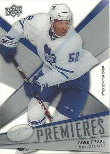 #126 Robbie Earl - Toronto Maple Leafs - 2008-09 Upper Deck Ice Hockey
