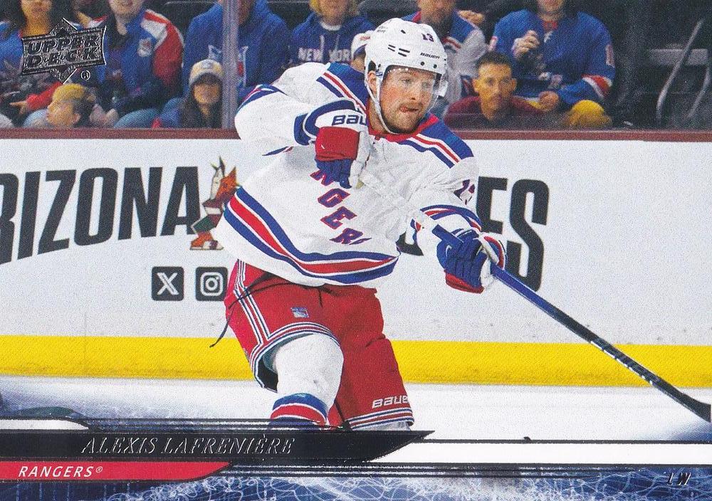 #126 Alexis Lafreniere - New York Rangers - 2024-25 Upper Deck Hockey