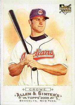 #126 Trevor Crowe - Cleveland Indians - 2009 Topps Allen & Ginter Baseball